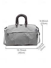 Χαμηλού Κόστους Ταξιδιωτικές Τσάντες-Γυναικεία πολύχρωμη αδιάβροχη τσάντα duffle από πολυεστέρα, μεγάλης χωρητικότητας, ρυθμιζόμενο λουράκι, ιδανική για διακοπές, καθημερινή χρήση και αθλητικές δραστηριότητες