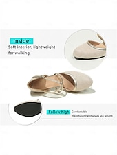 olcso 1920-as évek &amp; Gatsby-korszak-női fekete csillámos Mary Jane magassarkú – az 1920-as évek elegáns, keresztbe tett, bokapántos, blokksarkú cipője ezüst szegéllyel szalagavatókra, esküvőkre és esti rendezvényekre