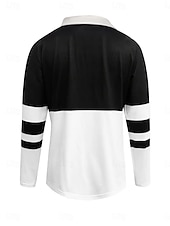 cheap Stripe&amp;Geometric Blouses-Women's Blouse Zipper Striped Stylish Casual Long Sleeve Turndown Regular Tops Daily Blue Black Wine Brown Green Spring Fall