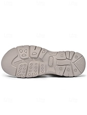 Χαμηλού Κόστους Ανδρες-Ανδρικά σανδάλια εξωτερικού χώρου από τεχνητό δέρμα, casual αλλά και κομψά για βραδινές βόλτες σε θέρετρα και βόλτες στην παραλία