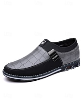 Χαμηλού Κόστους Ανδρες-Ανδρικά casual μοκασίνια από τεχνητό δέρμα, άνετα και μοντέρνα, ιδανικά για βραδιές σε θέρετρα και ημιεπίσημες εκδηλώσεις
