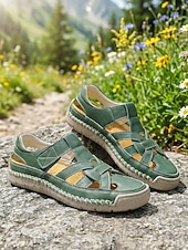 preiswerte Sport Sandalen-Lässige Damen-Sandalen im Color-Blocking-Design – weich gepolsterte, flache Sandalen mit atmungsaktivem Cut-out-Design für Damen, ideal für Alltag, Reisen, Spaziergänge im Freien und Gartenarbeit.