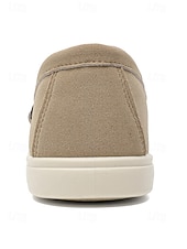 ieftine Mocasini-Mocasini bej pentru bărbați, fără mâneci, design elegant cu talpă amortizată, stil formal confortabil pentru nunți în grădină, petreceri și ocazii speciale