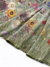 Недорогие Женские шарфы-Женский шарф из полиэстера с изображением клевера, изготовленный из дышащего шифона, с зеленым узором в виде клевера, идеально подходит для Дня Святого Патрика и повседневной носки.