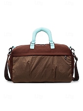 Χαμηλού Κόστους Ταξιδιωτικές Τσάντες-Γυναικεία πολύχρωμη αδιάβροχη τσάντα duffle από πολυεστέρα, μεγάλης χωρητικότητας, ρυθμιζόμενο λουράκι, ιδανική για διακοπές, καθημερινή χρήση και αθλητικές δραστηριότητες