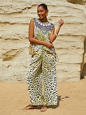 billige Grafisk tank-Lady Lionheart silkemyk sateng ermeløs topp