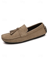 abordables Hommes-Mocassins rouges pour homme en similicuir, décontractés et confortables, parfaits pour les soirées en station balnéaire et les dîners en plein air.