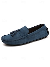 abordables Hommes-Mocassins rouges pour homme en similicuir, décontractés et confortables, parfaits pour les soirées en station balnéaire et les dîners en plein air.