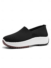 cheap Women's Sneakers-Women's Purple Breathable Knit Slip-On Sneakers - Lightweight Walking Shoes for Daily Walking, Travel, Work, Shopping, Fitness &amp; Everyday Wear