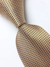 お買い得  結婚 ACC-男性用フォーマルネクタイセット、ポケットチーフとカフスボタン付き - 結婚式、ビジネスパーティー、ガライベントに最適な高級ポリエステルチェック柄ネクタイ - スタイリッシュな花婿の付添人用スーツアクセサリー（複数色）