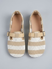 economico Ballerine da donna-Scarpe Mary Jane da donna larghe e traspiranti in maglia color cachi - scarpe casual leggere e comode, con cinturino regolabile per camminare, viaggiare, lavorare, fare shopping, andare in vacanza