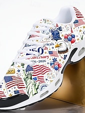  herrsneakers – firar 250-årsjubileet med djärv röd, vit och blå design, perfekt för nationella helgdagar, parader och patriotiska evenemang
