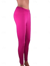 tanie Gładkie legginsy-Damskie Spodnie Getry Moda Moda miejska Podstawowy Do kostek Wysoka talia Równina Elastyczny pas Komfort Elastyczny Codzienny Na zewnątrz Sport Jasnoszary Ciemnoszary Błękit jeziora Fiołkowy Wiosna