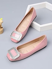 baratos Dama de honra-Sapatilhas femininas verde-esmeralda com fivela de cristal – sapatos elegantes para damas de honra em casamentos ao ar livre no jardim.