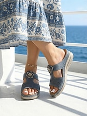 baratos Mulheres-Sandálias femininas ortopédicas marrons com estampa floral – calçados confortáveis, respiráveis e com amortecimento, ideais para uso diário, em casa, em viagens e longas caminhadas.