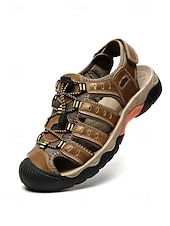 economico Uomini-sandali da spiaggia da uomo, cinturini regolabili, materiale ad asciugatura rapida, ideali per attività in spiaggia, resort e acquatiche