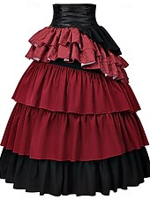 economico Fondi-Medievale Rinascimento Steampunk Gonna Costume di fantasia Pirata Costume Per donna Halloween Carnevale Performance LARP Fiera Rinascimentale Adulti Gonna