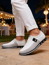 Χαμηλού Κόστους Ανδρες-Ανδρικά casual μοκασίνια από τεχνητό δέρμα, άνετα και μοντέρνα, ιδανικά για βραδιές σε θέρετρα και ημιεπίσημες εκδηλώσεις