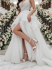 cheap Bride-Women's Ivory White Block Heel Sandals with Pearl Detail - Elegant Bridal Shoes for Garden Weddings