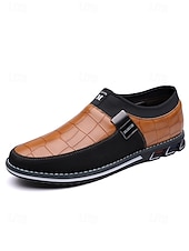 Χαμηλού Κόστους Ανδρες-Ανδρικά casual μοκασίνια από τεχνητό δέρμα, άνετα και μοντέρνα, ιδανικά για βραδιές σε θέρετρα και ημιεπίσημες εκδηλώσεις