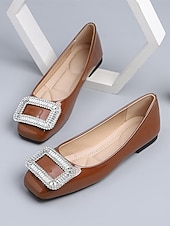 baratos Dama de honra-Sapatilhas femininas verde-esmeralda com fivela de cristal – sapatos elegantes para damas de honra em casamentos ao ar livre no jardim.