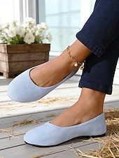 billige Flate sko til kvinner-damerosa ballerinasko - lette slip-on komfortsko, minimalistisk hverdagsstil for voksne, ideelle for daglig bruk, kontor, reise, turgåing &amp;helgeturer