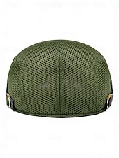 abordables Accessoires-Casquette homme en polyester vert, disponible en plusieurs couleurs, idéale pour la Saint-Patrick et au quotidien.