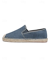 voordelige Heren-Blauwe instapschoenen voor heren, lichtgewicht en ademend, stijlvol espadrille-design voor buitenresorts, eilandvakanties en ontspannende reizen.