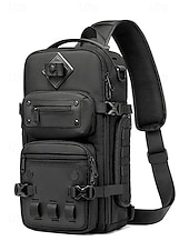 economico Borselli da uomo-borsa a tracolla tattica da uomo: zaino a tracolla in poliestere di grande capacità con più tasche e stili di trasporto versatili, vari colori per escursioni all'aperto, viaggi e uso quotidiano casual