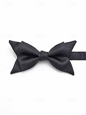 tanie Wesele ACC-regulowana muszka męska, wiele kolorów, klasyczny formalny styl na wesela, imprezy, dla drużbów i na specjalne okazje