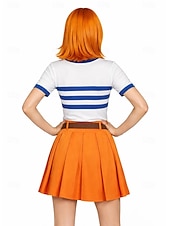 cheap Women's Costumes-Ocean Adventurer Straw Hat Pirate Navigator Cosplay Costume Outfits Anime Cosplay for Women's Adults' Halloween Carnival Party Performance