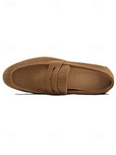 halpa Loafers-Miesten harmaat loaferit, hengittävä päällinen ja pehmustettu pohja, tyylikkäät ja mukavat puutarhahäihin, virallisiin kokoontumisiin ja elegantteihin juhliin