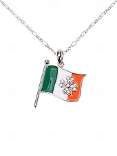 ieftine Accesorii-Colier pentru femei cu trifoi de Ziua Sfântului Patrick, pandantiv verde cu breloc din aliaj durabil, mai multe stiluri, inclusiv trifoi și potcoavă, bijuterii festive irlandeze pentru parade, petreceri și ținute de sărbătoare.
