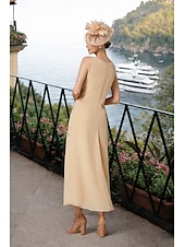  Tvådelad Åtsmitande Ankellång Pärlbroderad Bröllopsgästklänning Formell klädsel Klänning till brudens mor Långärmad V-hals Elegant Glitter och glans Bröllopsgäst Semiformell Chiffong Paljetter med
