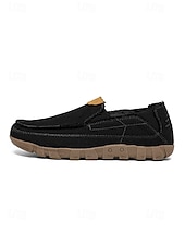 cheap Men-Men's Tan Slip-On Shoes, Soft Textile Upper, Durable Jute Sole, Relaxed Beachwear Style for Island &amp; Cruise, Summer Travel &amp; Leisure