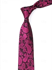 levne Svatba ACC-Pánská kravata s paisley vzorem, polyesterový materiál, více barev, ideální pro svatby a formální události