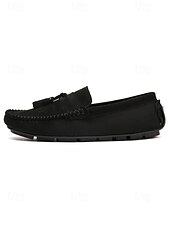 abordables Hommes-Mocassins rouges pour homme en similicuir, décontractés et confortables, parfaits pour les soirées en station balnéaire et les dîners en plein air.