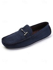 cheap Men-Men's Faux Leather Brown Slip-On Loafers, Trendy and Comfortable, Great for Resort Evenings and Night Out
