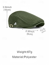 abordables Accessoires-Casquette homme en polyester vert, disponible en plusieurs couleurs, idéale pour la Saint-Patrick et au quotidien.