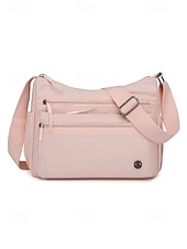 levne Tašky přes rameno-Dámská vícebarevná voděodolná polyesterová crossbody kabelka, velká kapacita, univerzální pro každodenní nošení i na dovolenou, nastavitelný popruh, stylový a funkční design