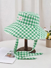  Wendbarer Damen-Bucket-Hat mit breiter Krempe, leichtes Polyester, in verschiedenen Farben erhältlich, beidseitig tragbar mit Schleifendetail, Sonnenschutzkappe für den St. Patrick's Day, Urlaub und Freizeit.