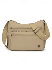 levne Tašky přes rameno-Dámská vícebarevná voděodolná polyesterová crossbody kabelka, velká kapacita, univerzální pro každodenní nošení i na dovolenou, nastavitelný popruh, stylový a funkční design