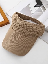 お買い得  保護帽子-女性用 帽子 日よけ帽 日焼け防止 アウトドア ストリート 週末 ニット ピュアカラー