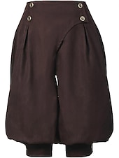 preiswerte Unterteile-Mittelalterlich Renaissance Steampunk Piratenhose Pirat Kostüm Damen Vikinger Seeräuber Fantasie Leistung LARP Renaissance-Messe Erwachsene Hose Frühling