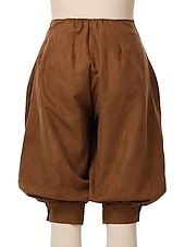 preiswerte Unterteile-Mittelalterlich Renaissance Steampunk Piratenhose Pirat Kostüm Damen Vikinger Seeräuber Fantasie Leistung LARP Renaissance-Messe Erwachsene Hose Frühling