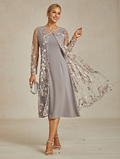 Недорогие Куртки-Жен. Блейзер Куртка Дышащий Кружева Вышивка Открытый перед Элегантный стиль Цветочный принт Повседневные Официальные Свадебный гость Обычная "Круглый вырез ""под горло""" Стандартный Рукав 3/4