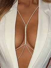 billiga Bröllop ACC-Dam Kroppskedja Silver Brun Legering Elegant Mode Standkläder