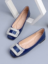 baratos Dama de honra-Sapatilhas femininas verde-esmeralda com fivela de cristal – sapatos elegantes para damas de honra em casamentos ao ar livre no jardim.