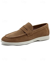 halpa Loafers-Miesten harmaat loaferit, hengittävä päällinen ja pehmustettu pohja, tyylikkäät ja mukavat puutarhahäihin, virallisiin kokoontumisiin ja elegantteihin juhliin