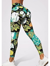 abordables jambières 3d-Femmes leggings de pilates Pantalons de fitness Leggings décontractés Poches Droit de timbre Patchwork Pilates Salle de sport Entraînement en salle Pantalons Collants Leggings Bloc de Couleur Floral